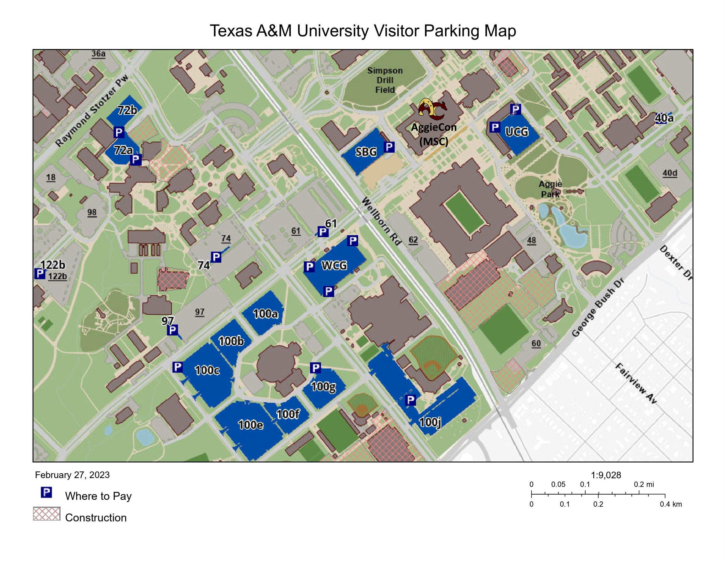 Hourly Parking Map
